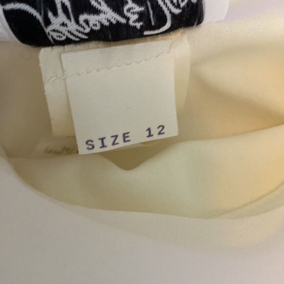 Ivory color 2piece slip dress with lace bottom size 12 by Jeffery & Dara - Picture 7 of 12